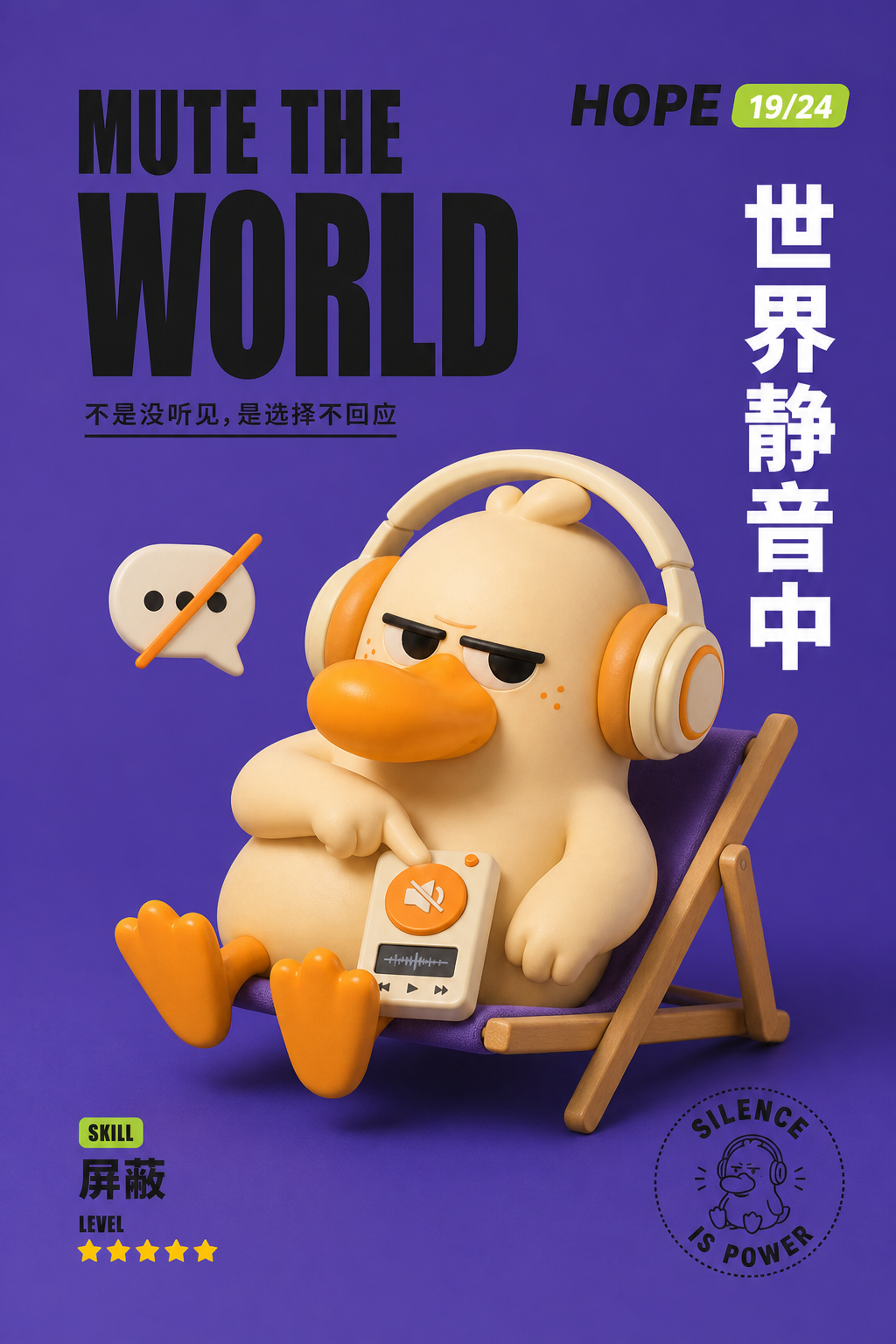 世界静音中角色海报
