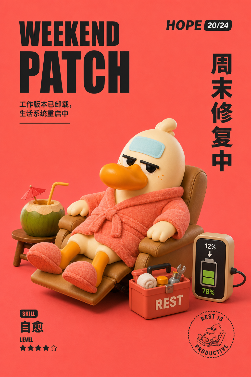 周末修复中角色海报